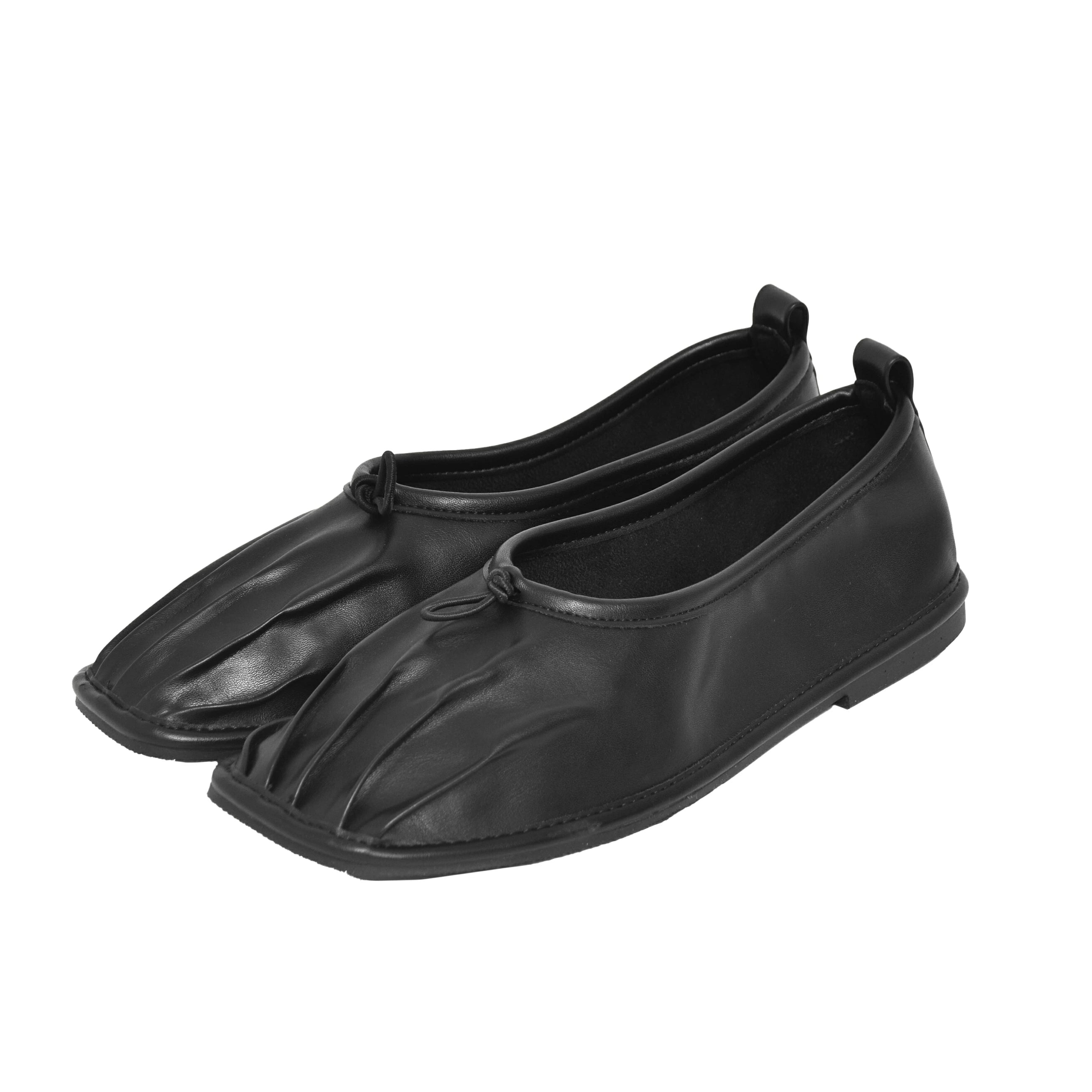 スクエアトゥゴムギャザーパンプス【8281-6】