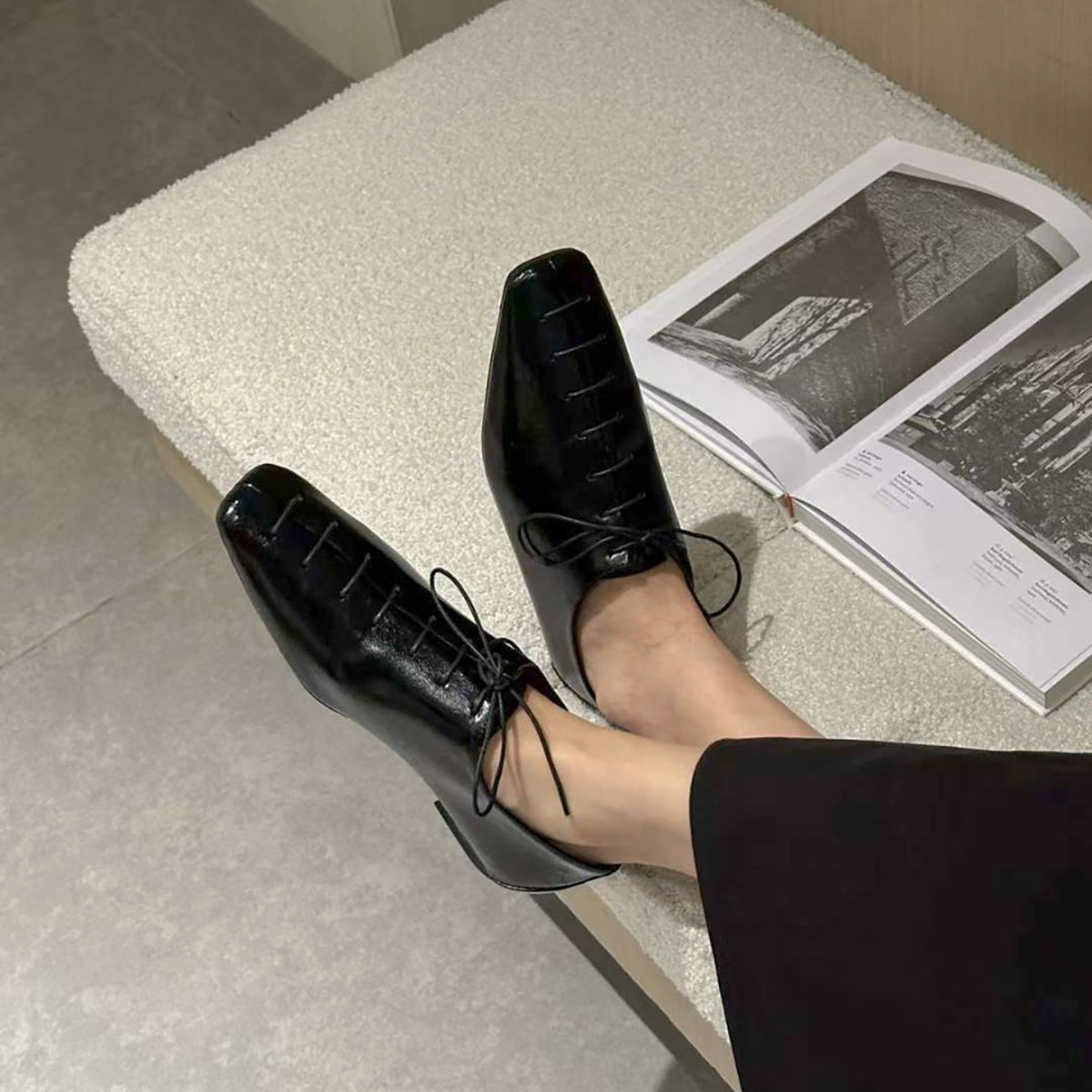 レースアップマニッシュシューズ【280-6】