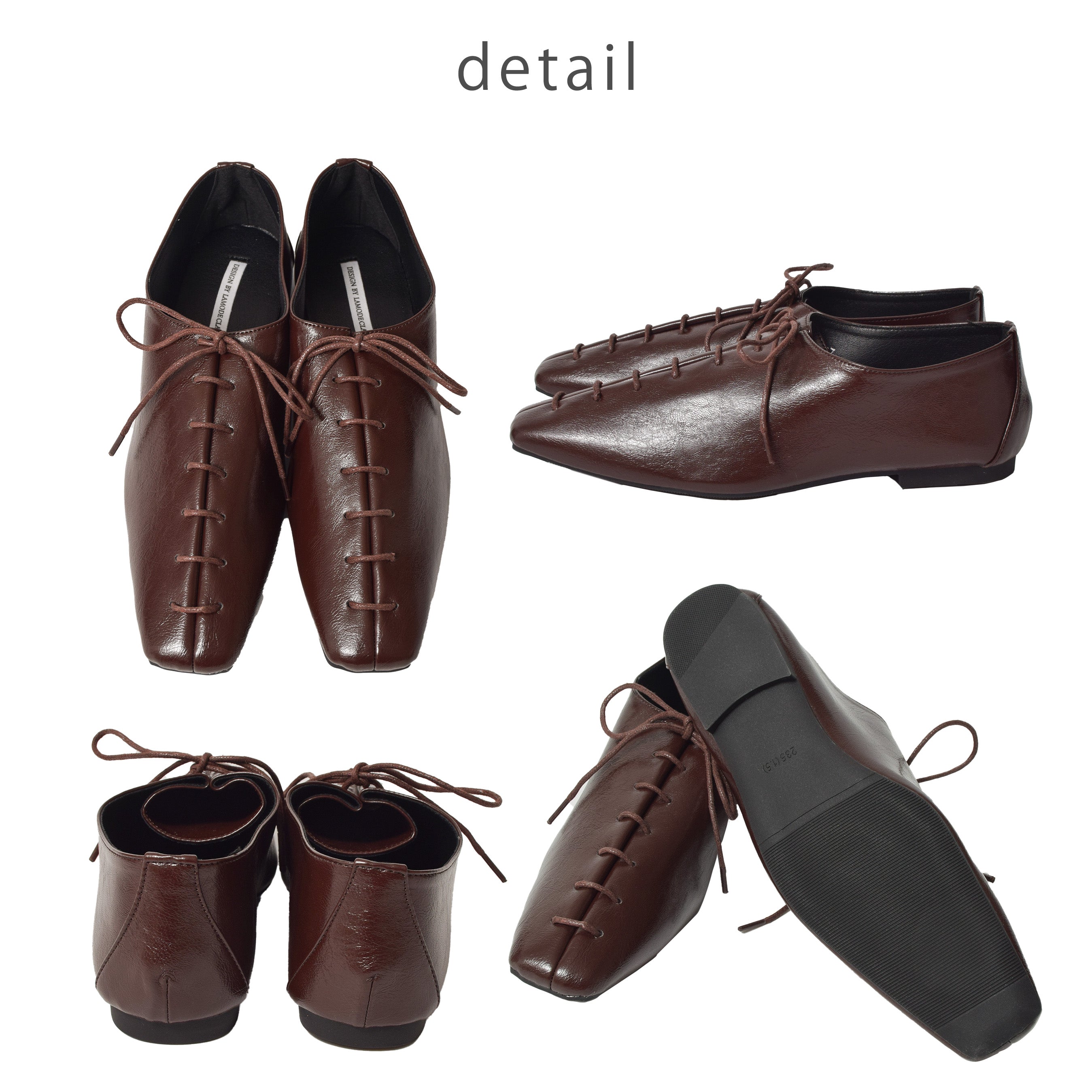 レースアップマニッシュシューズ【280-6】