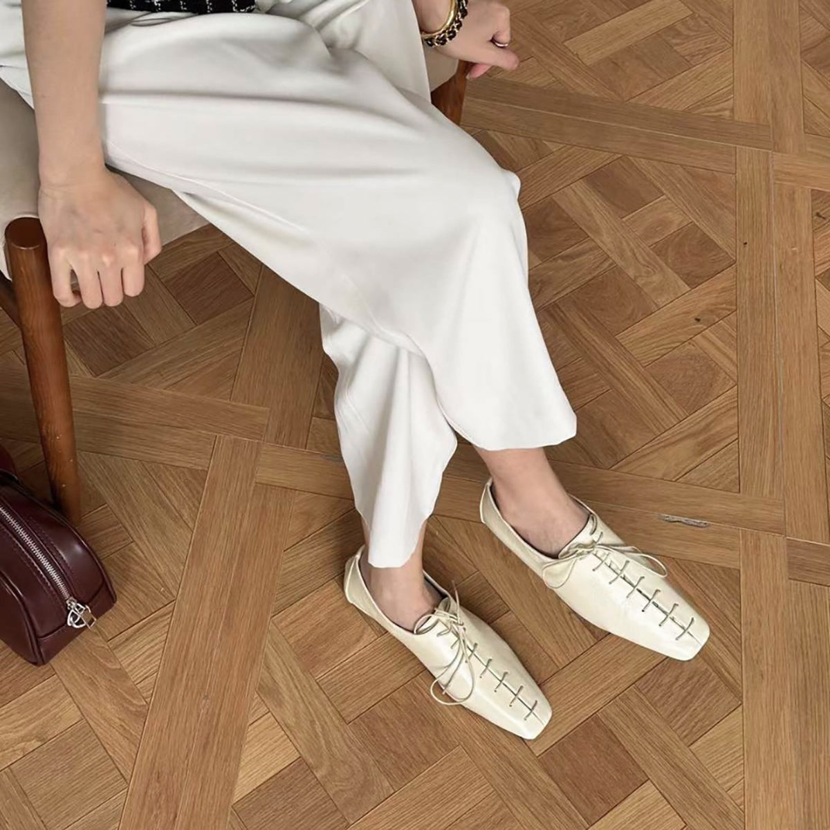 レースアップマニッシュシューズ【280-6】