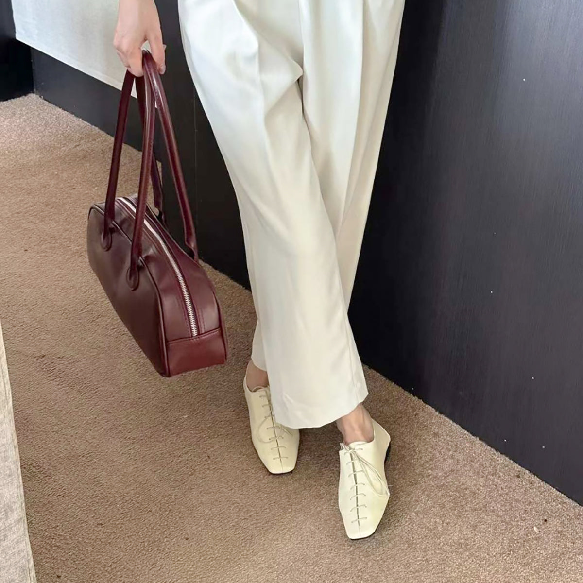 レースアップマニッシュシューズ【280-6】