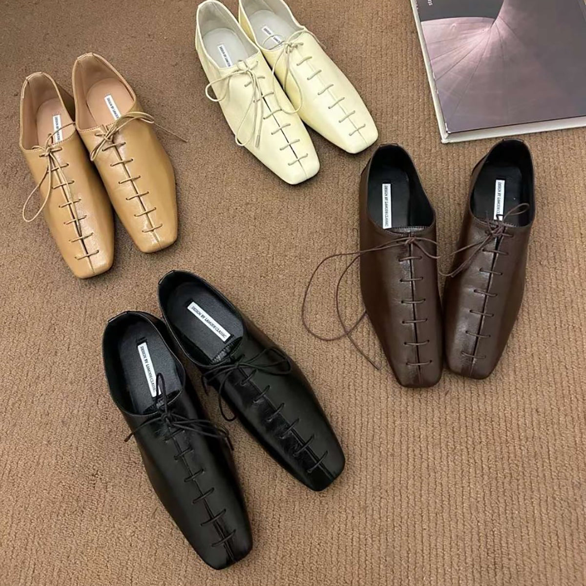 レースアップマニッシュシューズ【280-6】