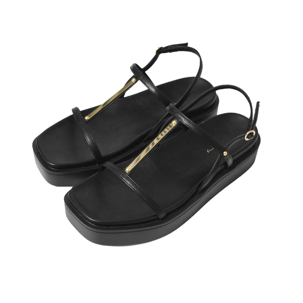 <2025SS>メタルパーツ厚底サンダル【7506】