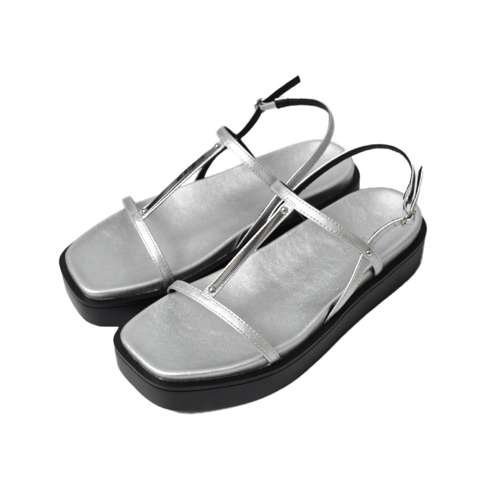 <2025SS>メタルパーツ厚底サンダル【7506】