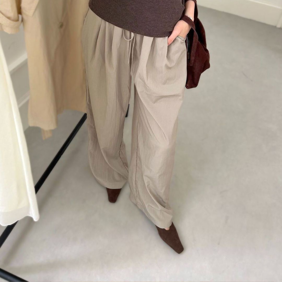 スクエアトゥスエードヒールパンプス 【1313-6】