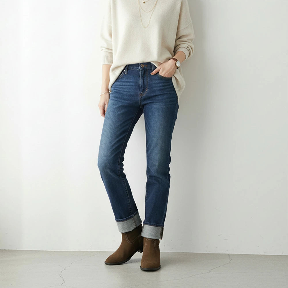 本革ミドルブーツ【8825a-1】