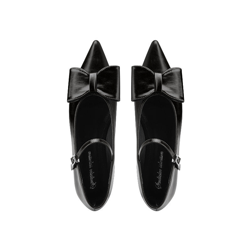 リボンストラップパンプス 166-52