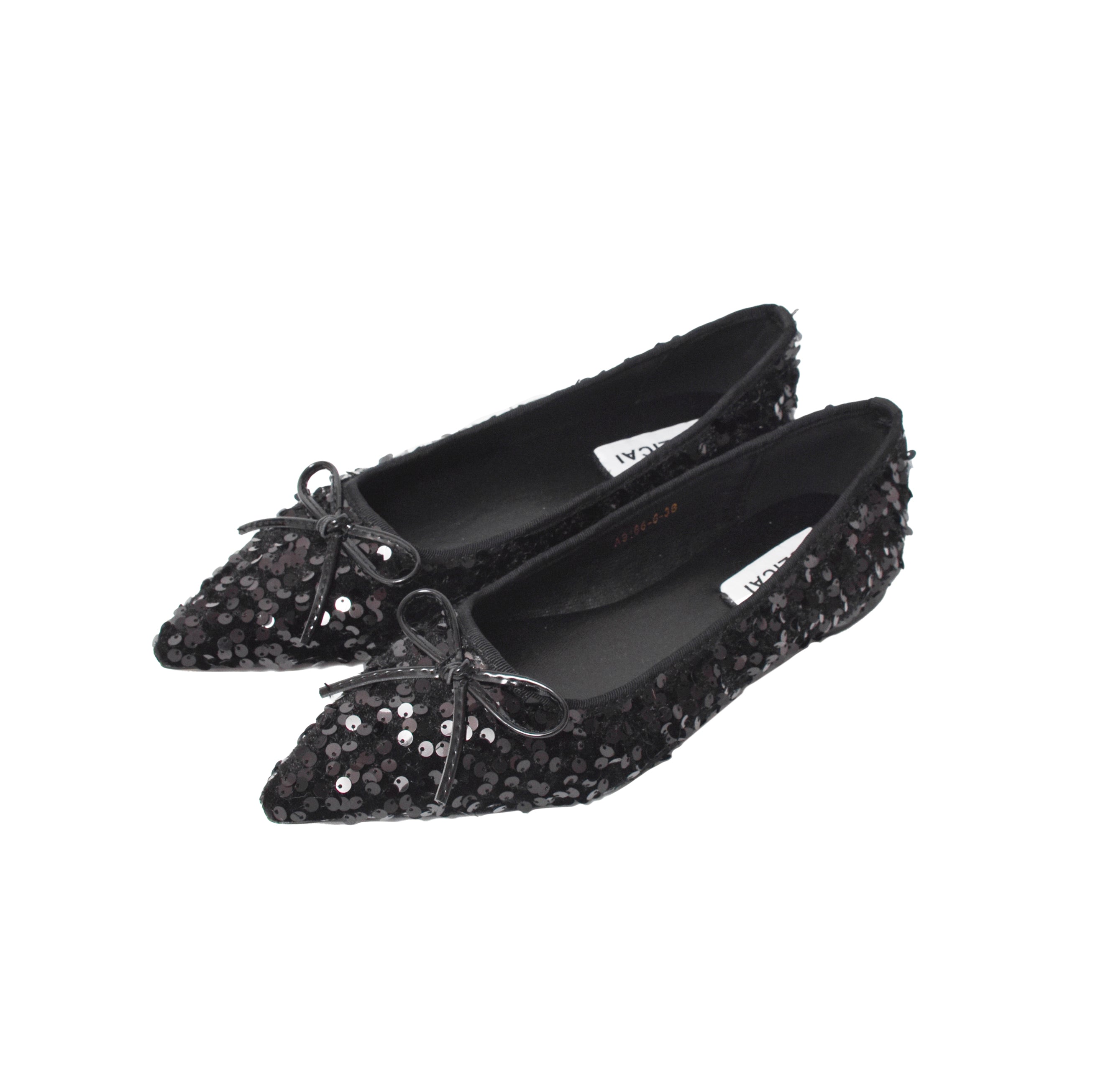 ポインテッドトゥスパンコールパンプス【a9166-6】