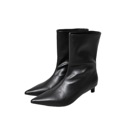 ポインテッドトゥショート ブーツ【m6-1】