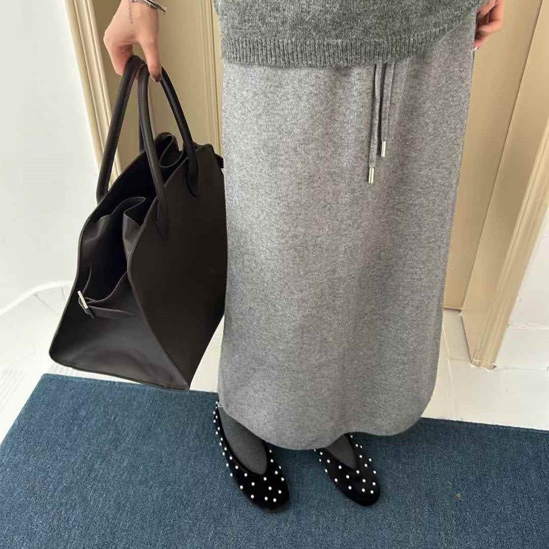 Vカットパールパンプス【560-58】