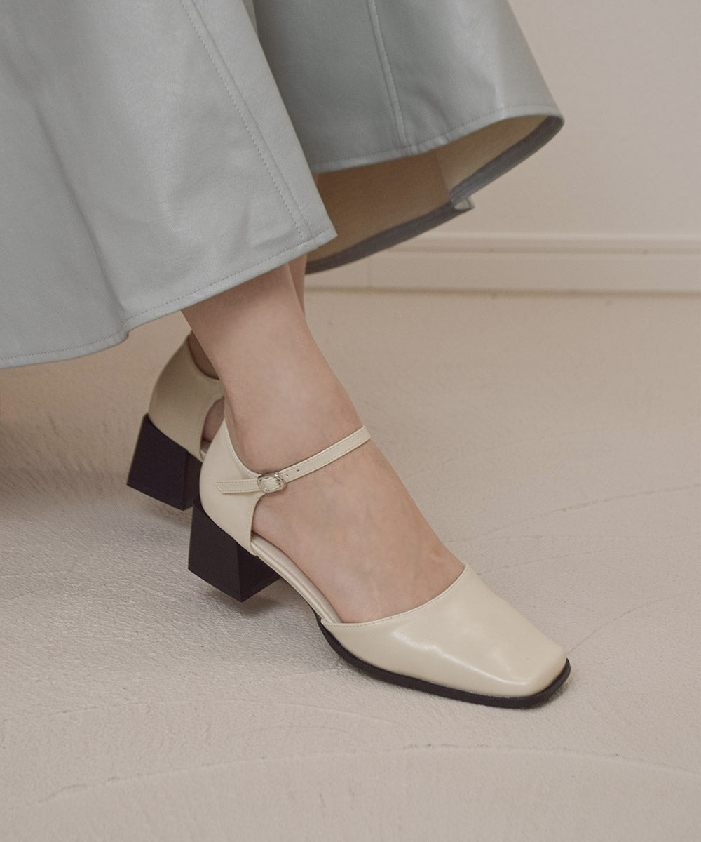 ヒールセパレートパンプス 【1-288-1-c】