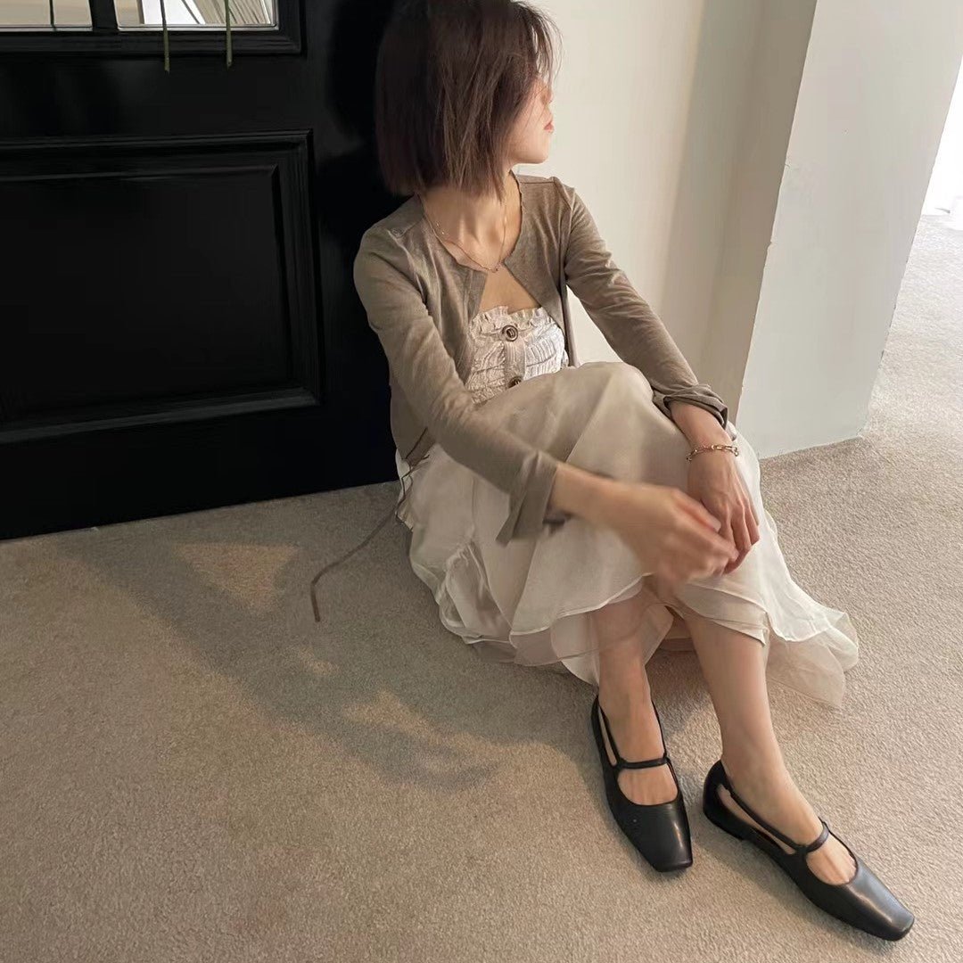 ナローストラップパンプス【S18-12】