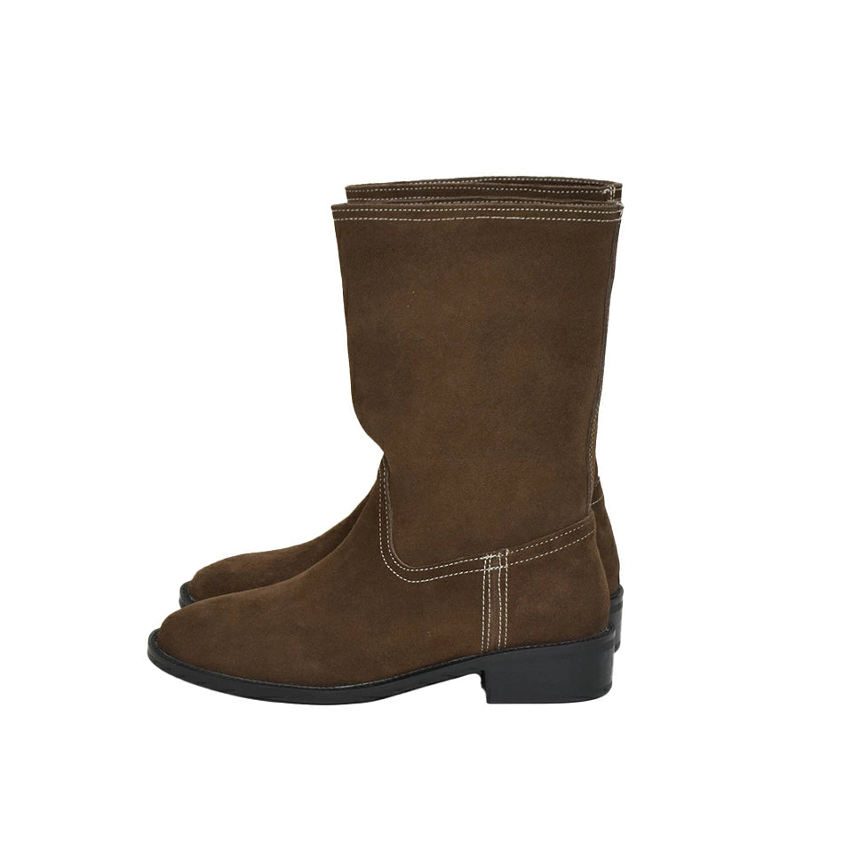 本革ミドルブーツ【8825a-1】