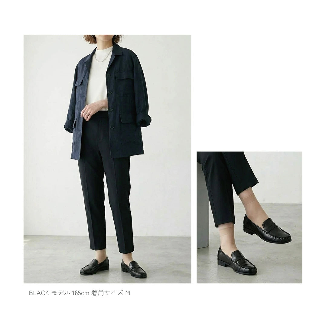 スクエアトゥヒールローファー【m-26a11】