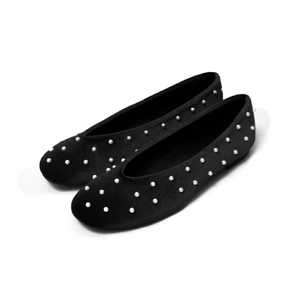 Vカットパールパンプス【560-58】