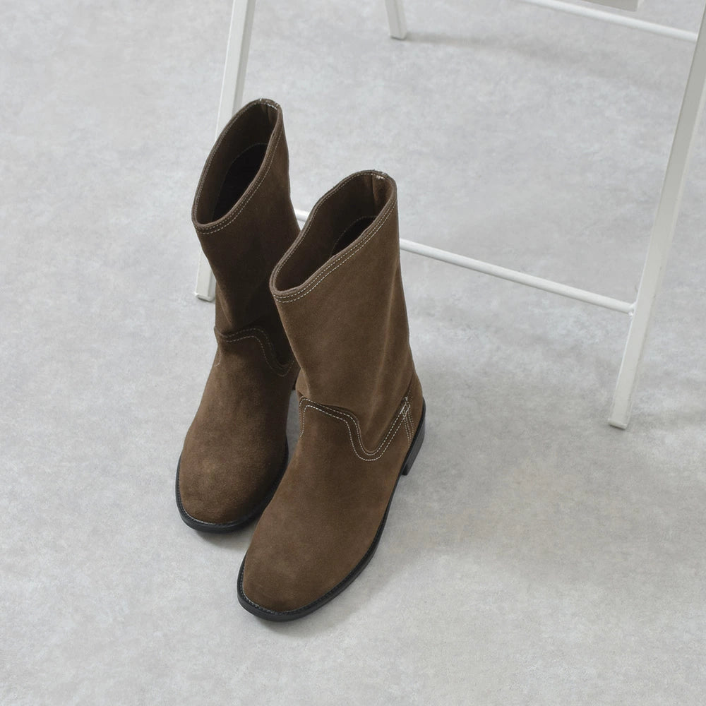 本革ミドルブーツ【8825a-1】