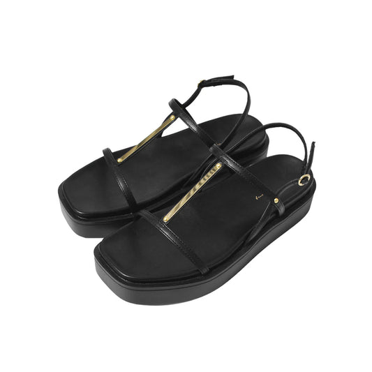 <2025SS>メタルパーツ厚底サンダル【7506】