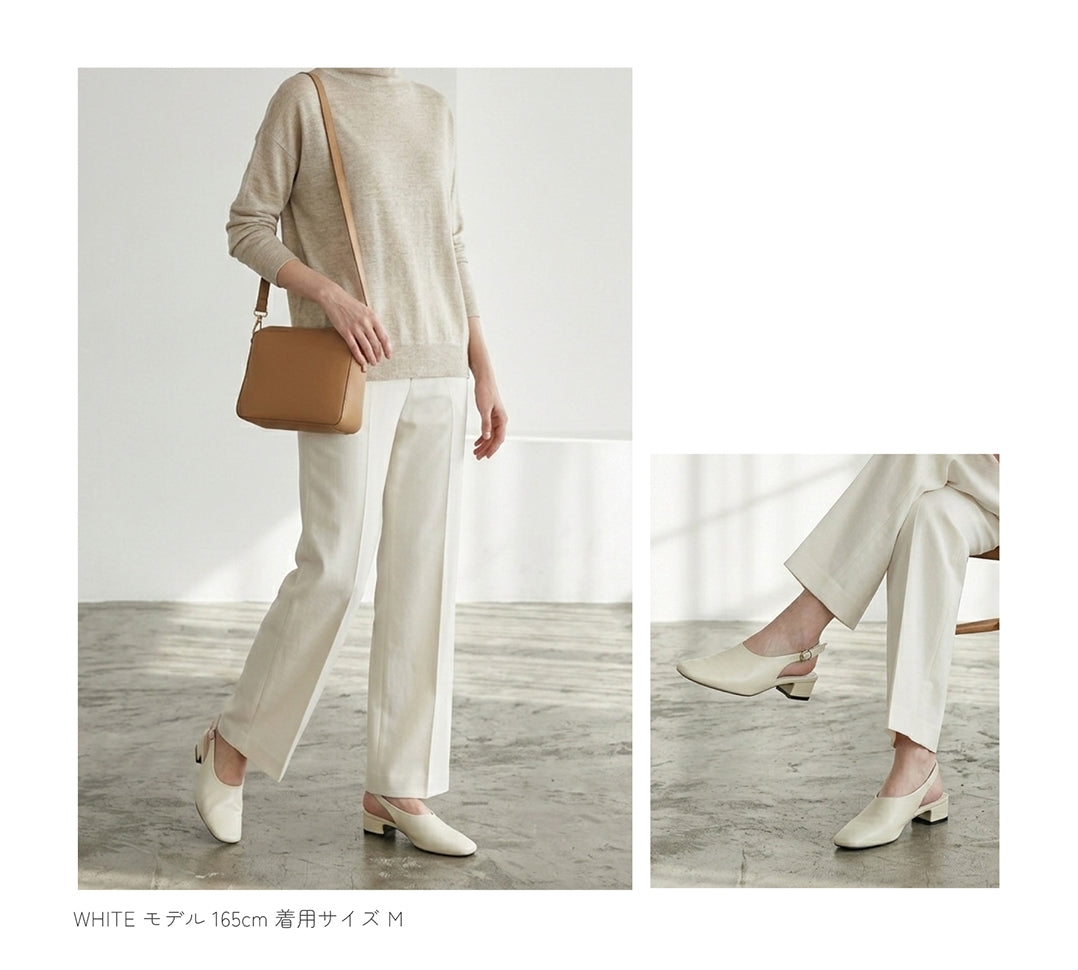 バックストラップ ミュールパンプス 【1-m08-1-c】