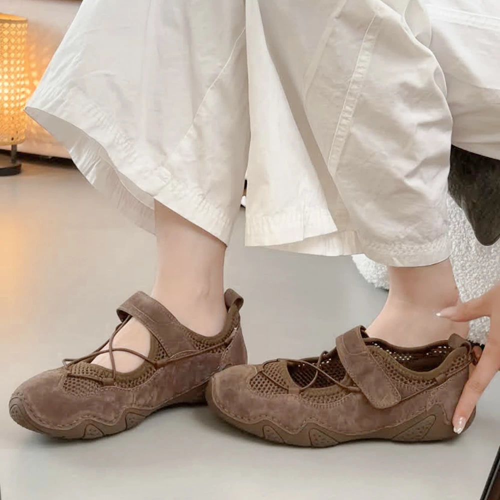 本革メリージェーンストリングスニーカー【sneaker05】